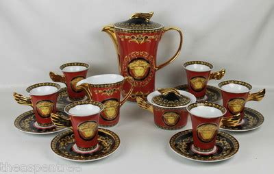 Rosenthal VERSACE Medusa REPLICA Red Cup & Saucer. Set 